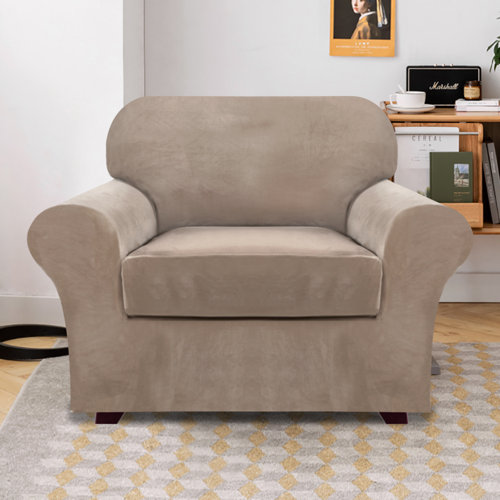 Mercer41 Box Cushion Slipcover & Reviews Wayfair